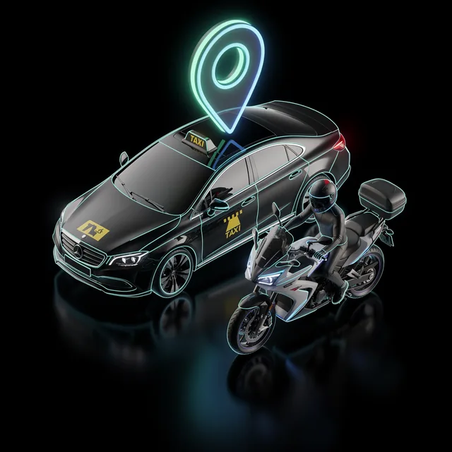 MOVIA Transporte de Pasajeros 3D (Moto, Taxi y Particular)