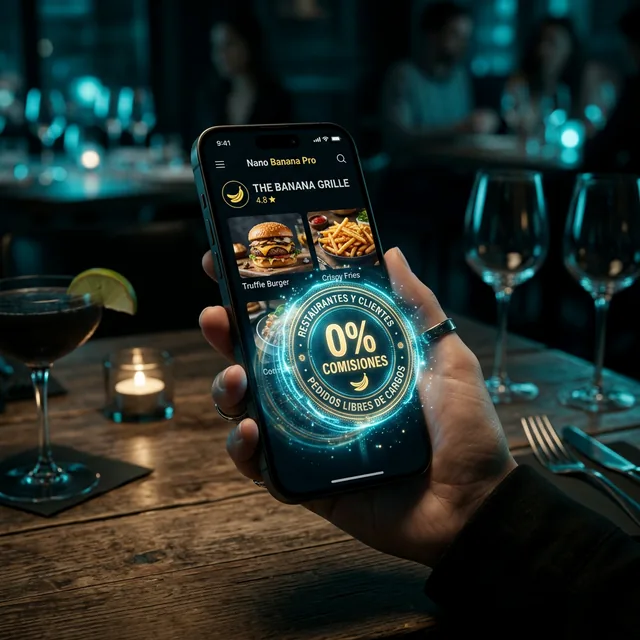 Smartphone con aplicación propia de delivery 0 comisiones